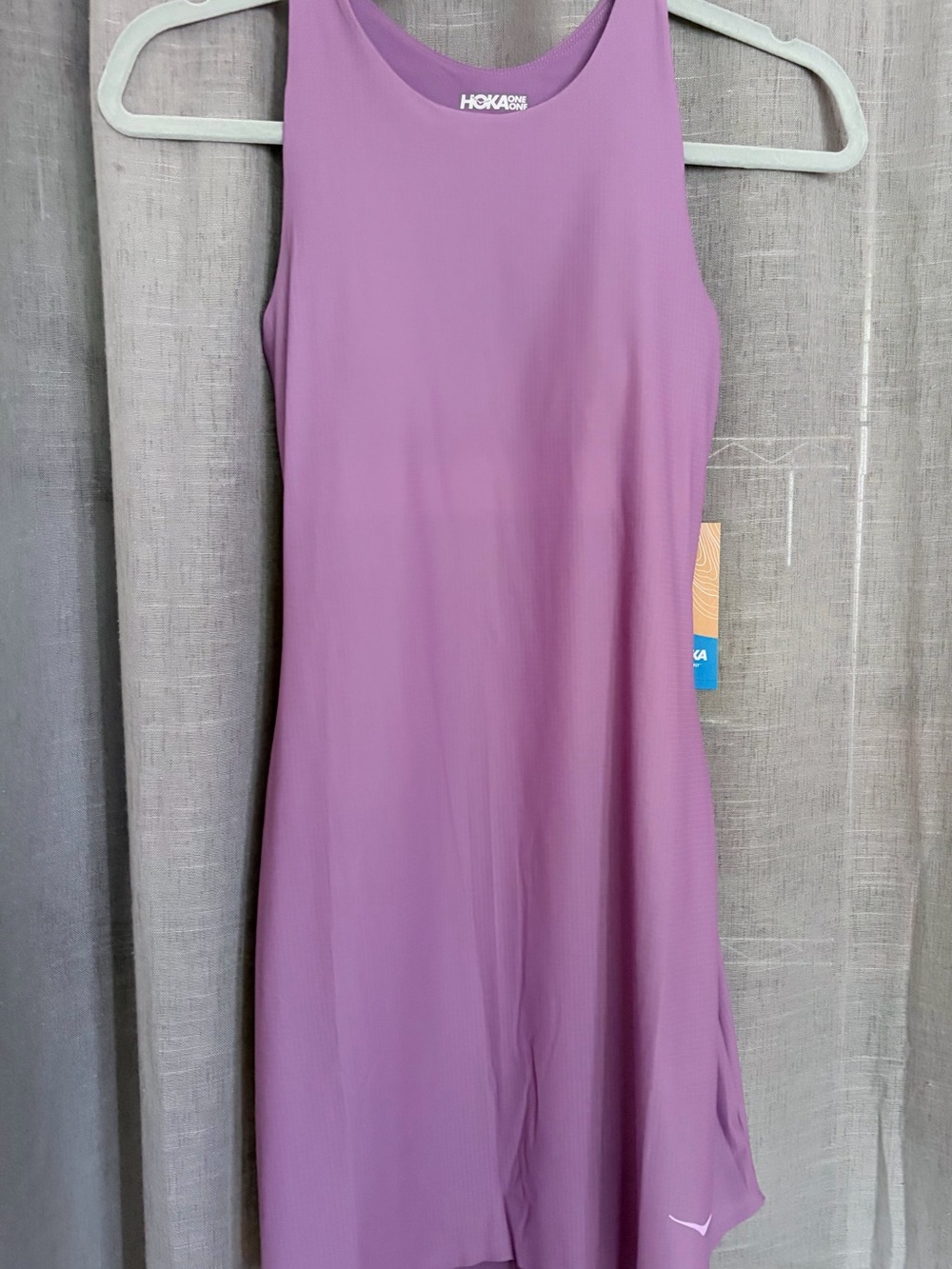 HOKA Purple Open-Back Active Dress